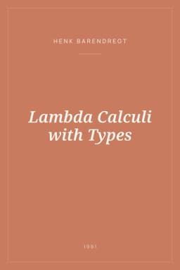 Portada de Lambda Calculi with Types