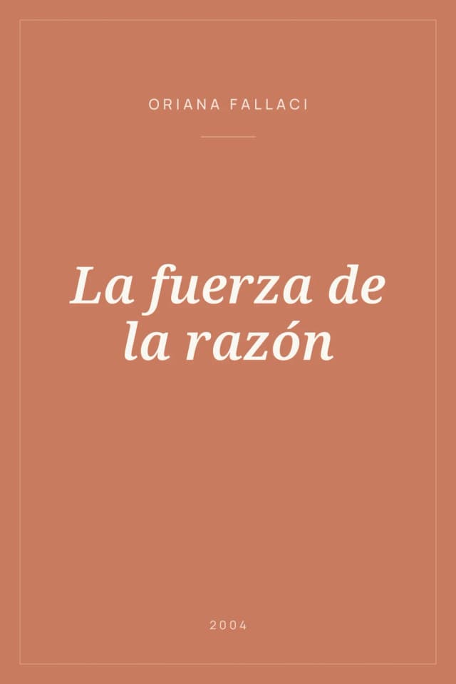 Portada de La fuerza de la razón