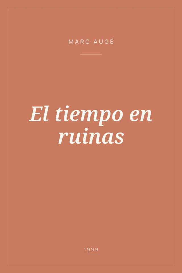 Portada de El tiempo en ruinas