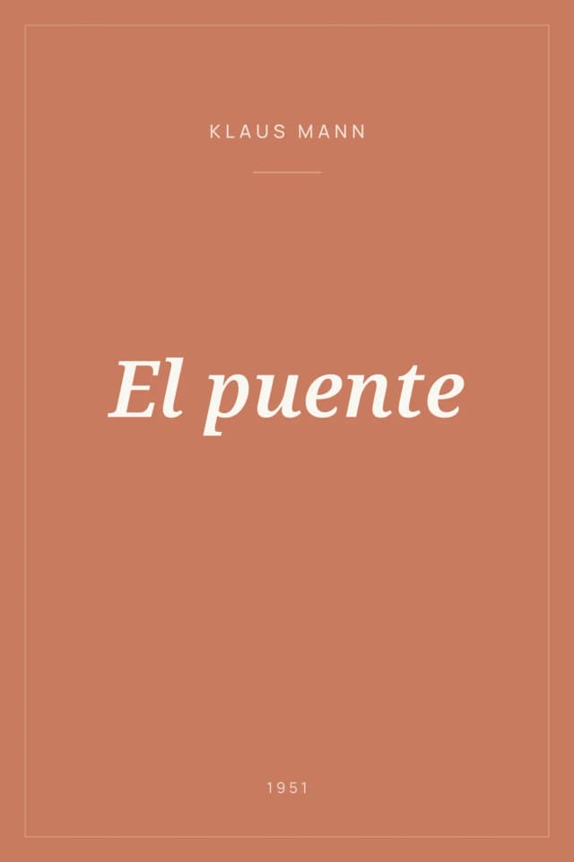 Portada de El puente