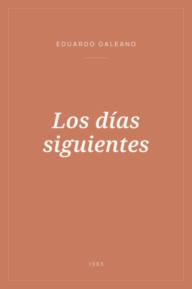 Portada de Los días siguientes