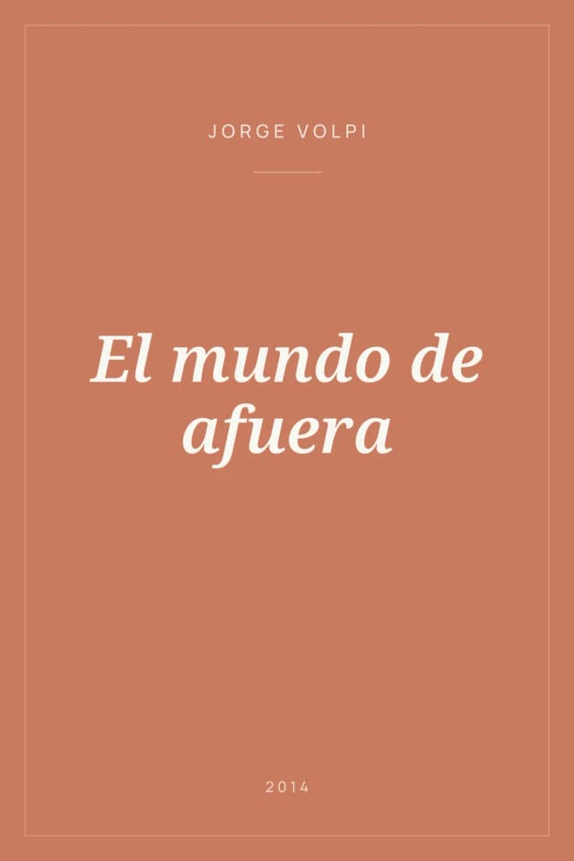 Portada de El mundo de afuera