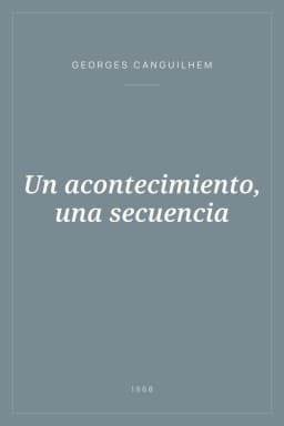 Portada de Un acontecimiento, una secuencia