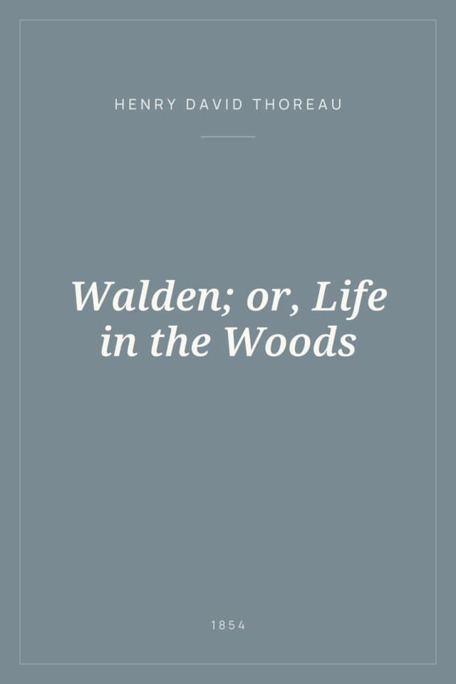 Portada de Walden; or, Life in the Woods