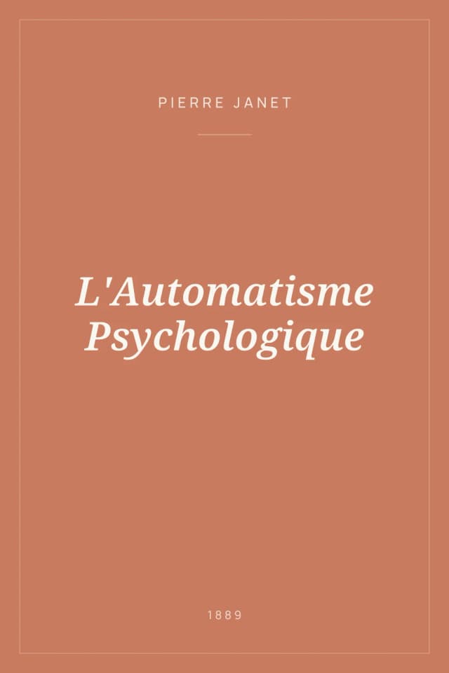 Portada de L'Automatisme Psychologique