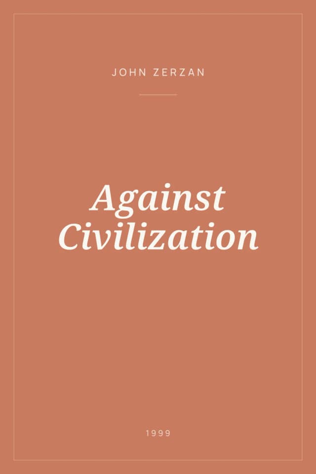 Portada de Against Civilization