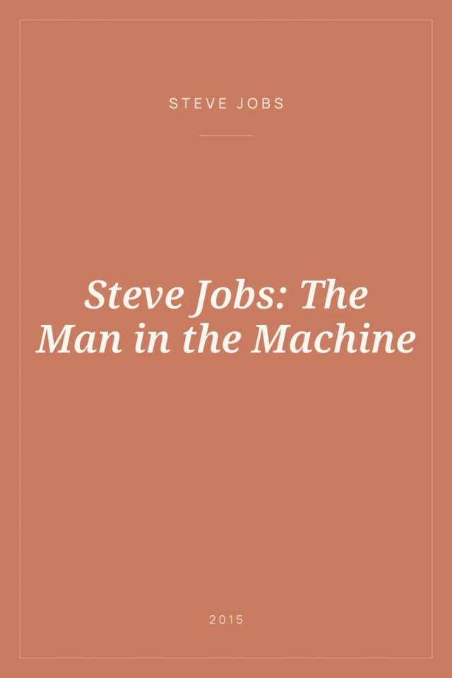 Portada de Steve Jobs: The Man in the Machine