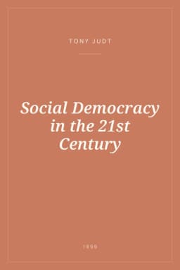 Portada de Social Democracy in the 21st Century