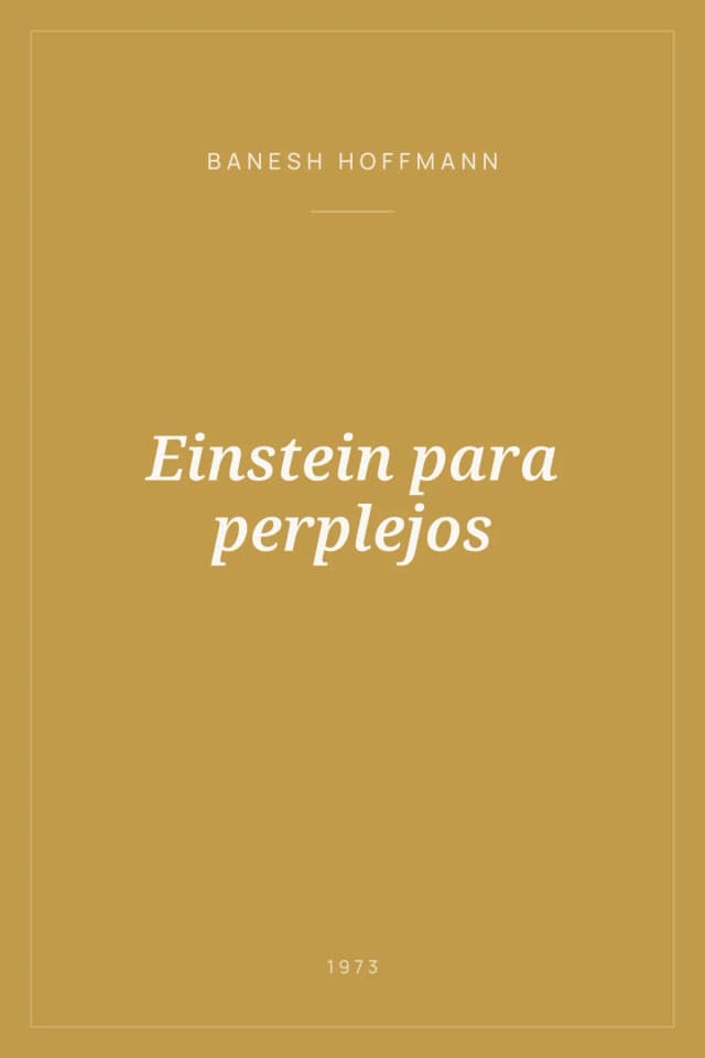 Portada de Einstein para perplejos
