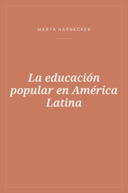 Portada de La educación popular en América Latina