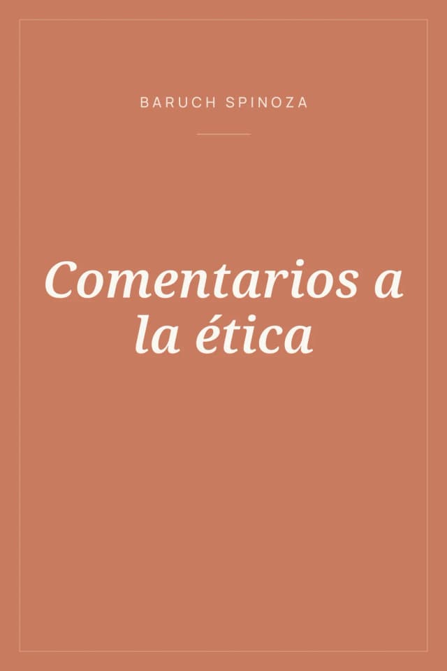 Portada de Comentarios a la ética