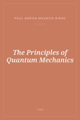Portada de The Principles of Quantum Mechanics