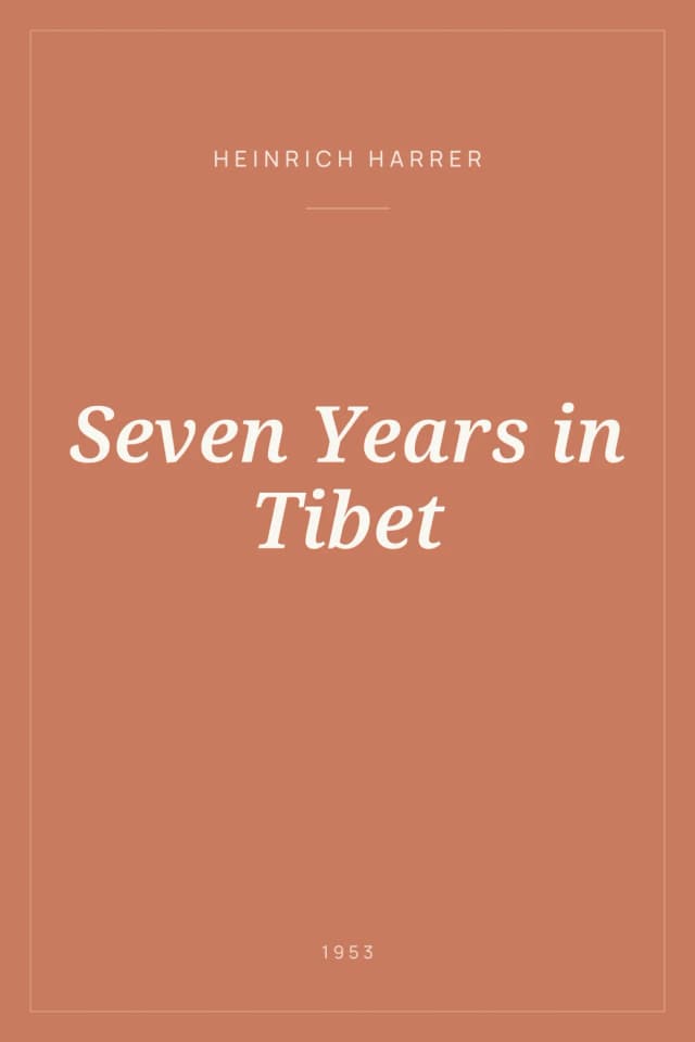 Portada de Seven Years in Tibet