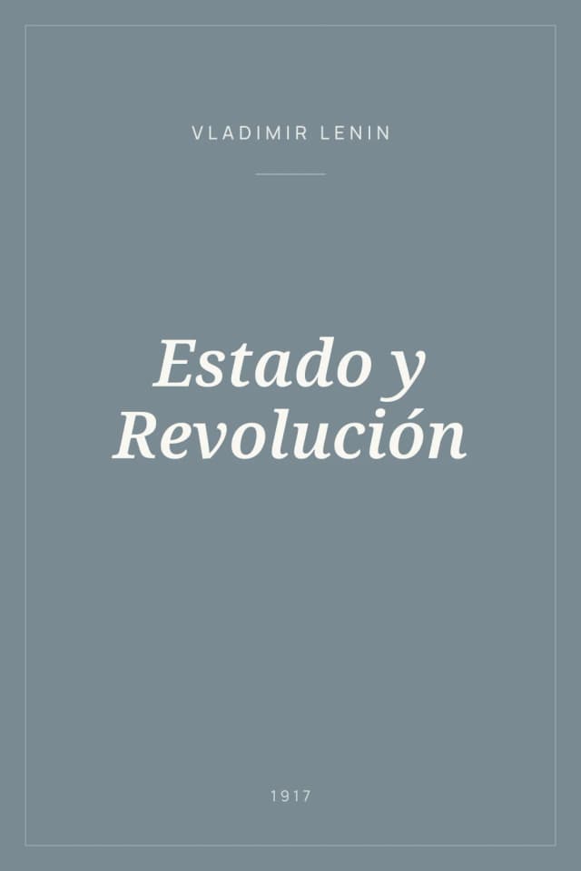 Portada de Estado y Revolución