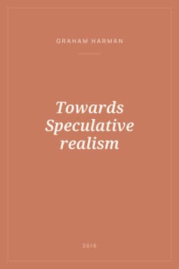Portada de Towards Speculative realism