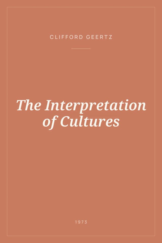 Portada de The Interpretation of Cultures