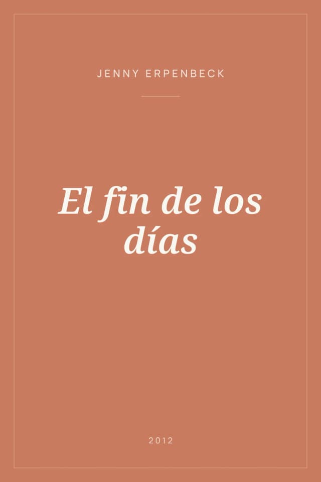 Portada de El fin de los días