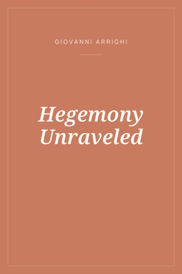 Portada de Hegemony Unraveled