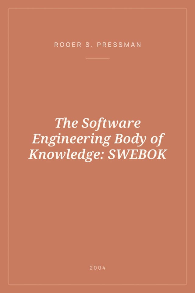 Portada de The Software Engineering Body of Knowledge: SWEBOK