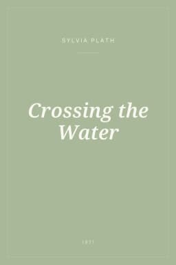 Portada de Crossing the Water