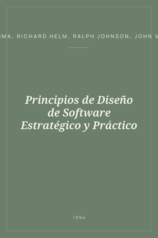 Portada de Principios de Diseño de Software Estratégico y Práctico