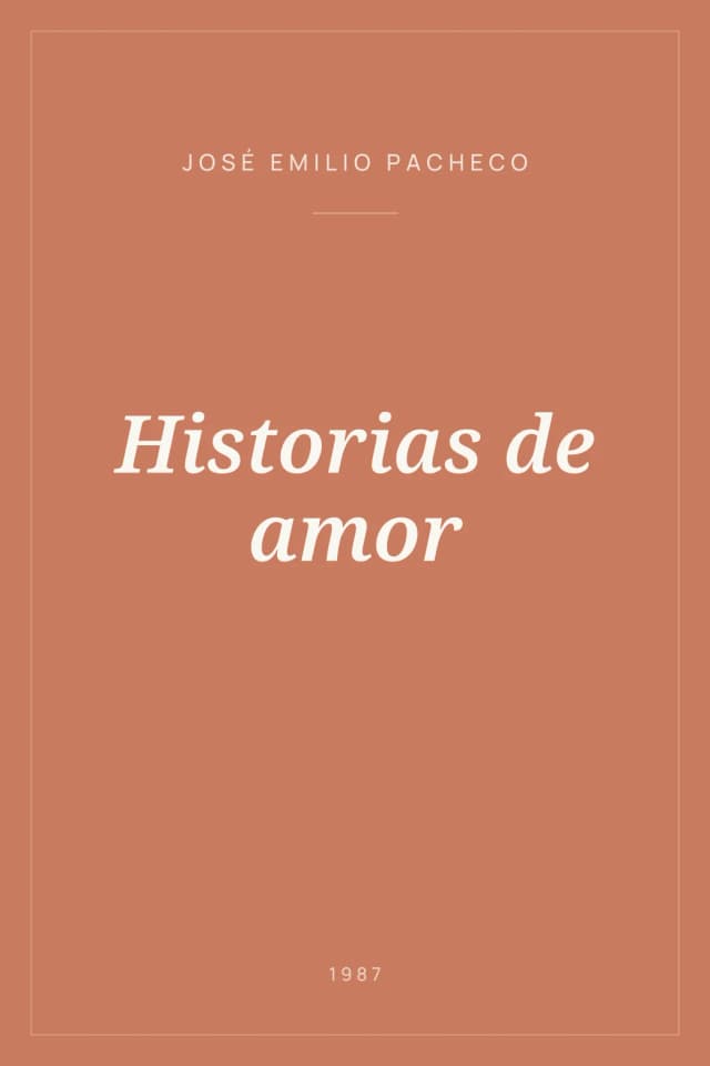Portada de Historias de amor