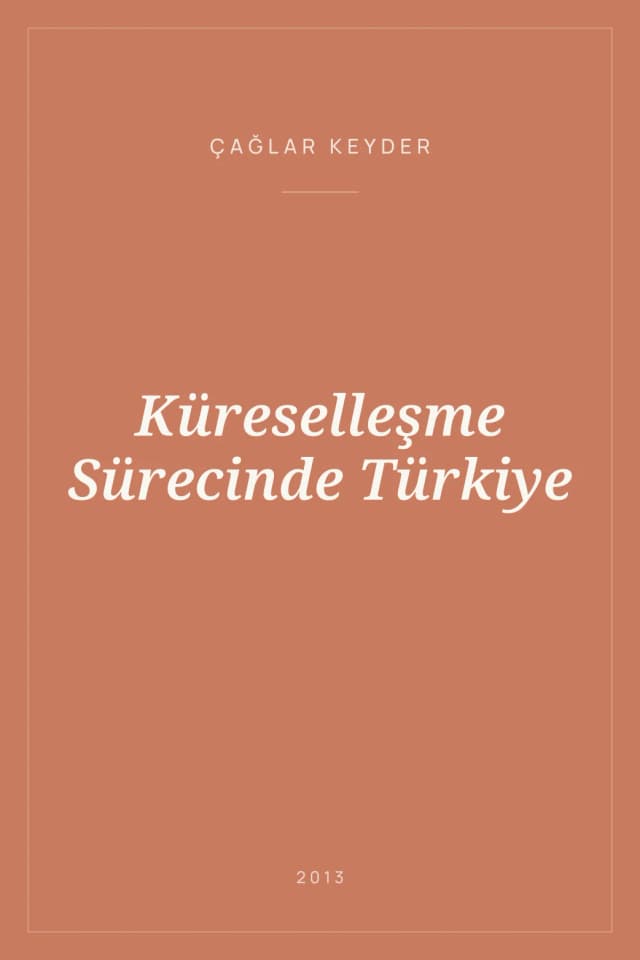 Portada de Küreselleşme Sürecinde Türkiye