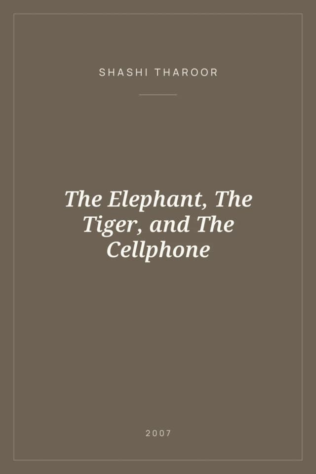 Portada de The Elephant, The Tiger, and The Cellphone