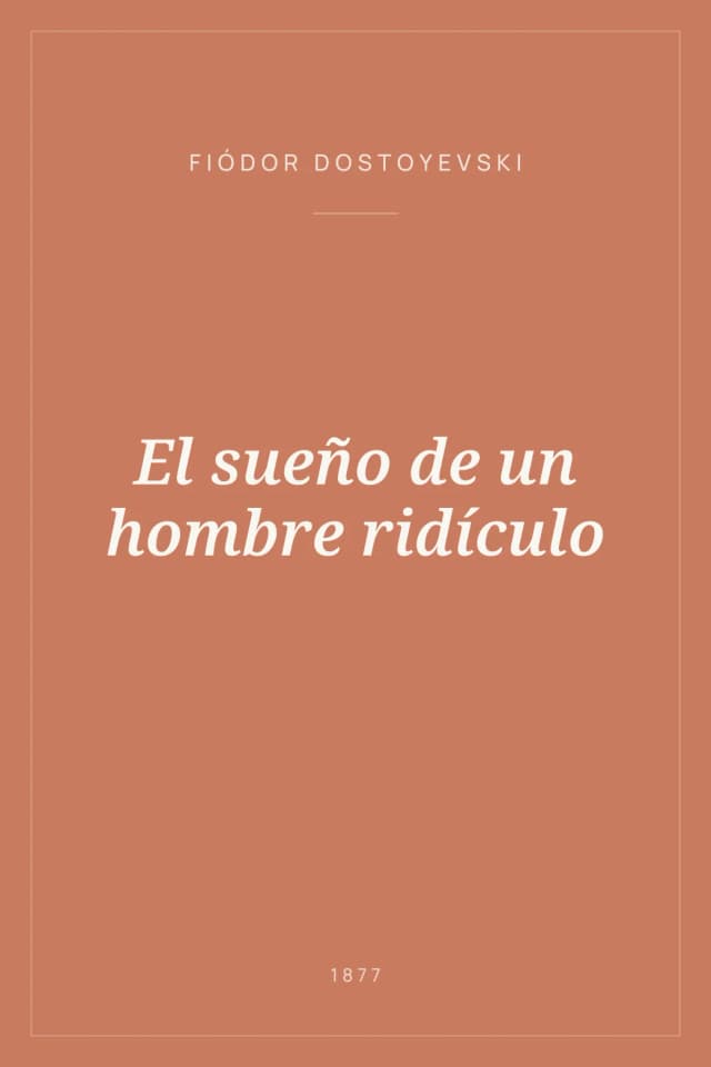 Portada de El sueño de un hombre ridículo