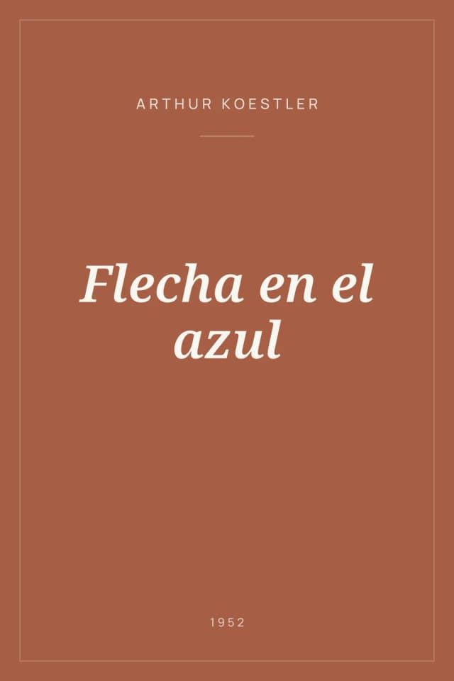 Portada de Flecha en el azul