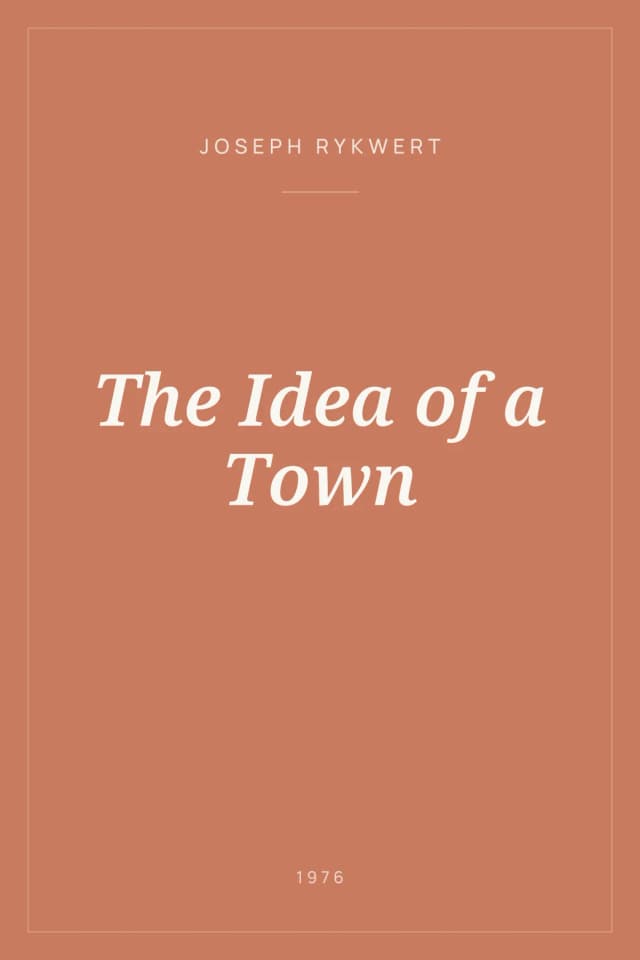 Portada de The Idea of a Town