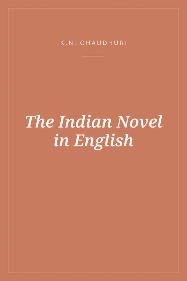 Portada de The Indian Novel in English
