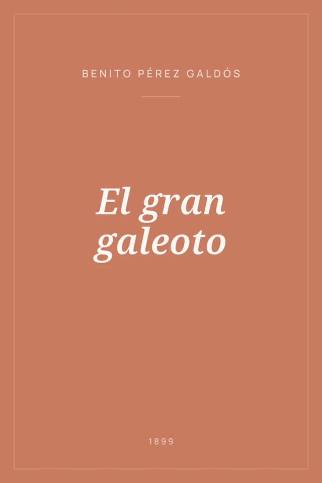 Portada de El gran galeoto