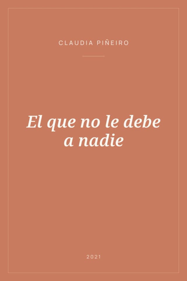 Portada de El que no le debe a nadie