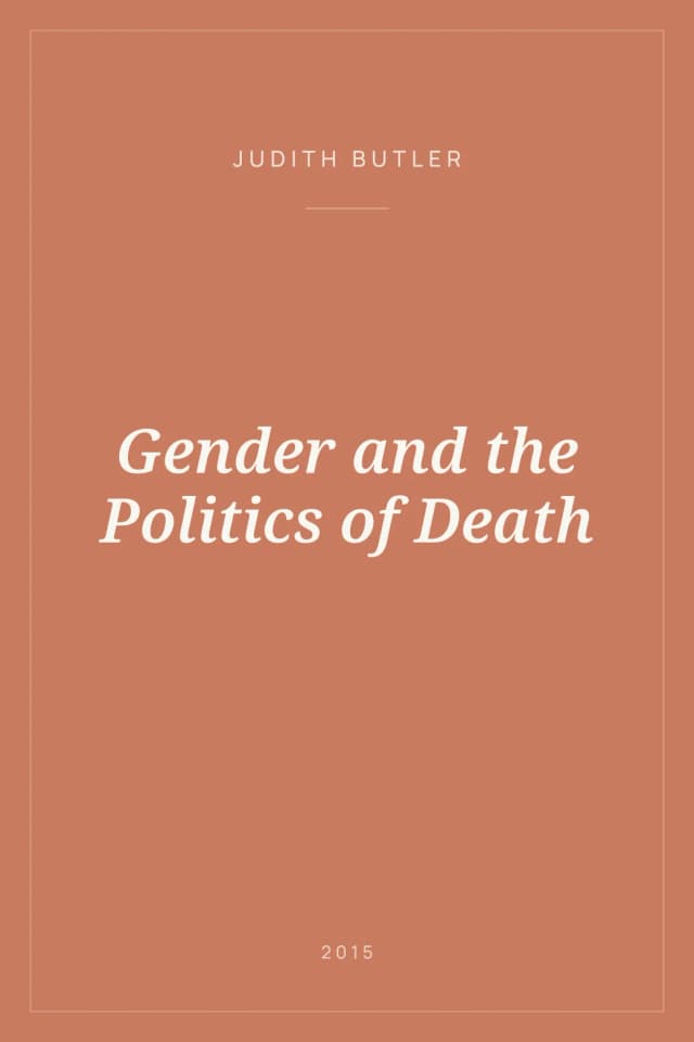 Portada de Gender and the Politics of Death