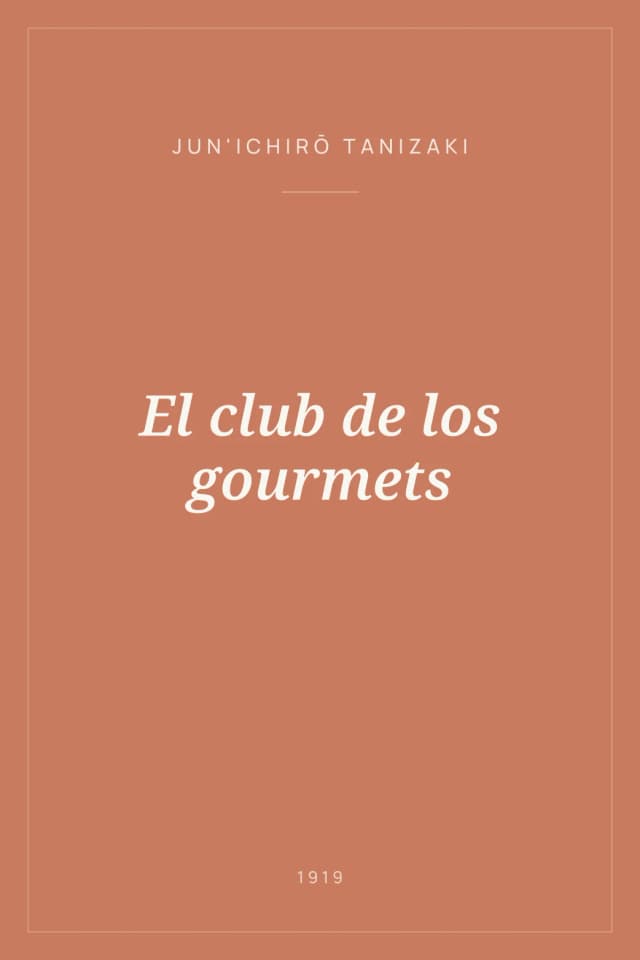Portada de El club de los gourmets
