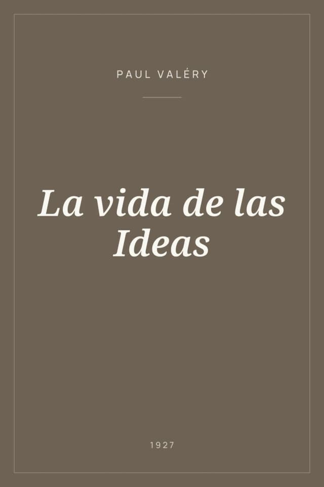 Portada de La vida de las Ideas