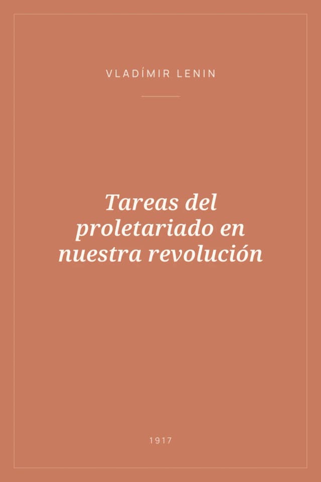 Portada de Tareas del proletariado en nuestra revolución