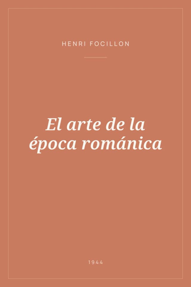 Portada de El arte de la época románica