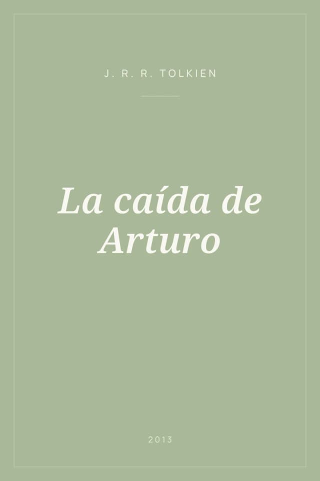 Portada de La caída de Arturo