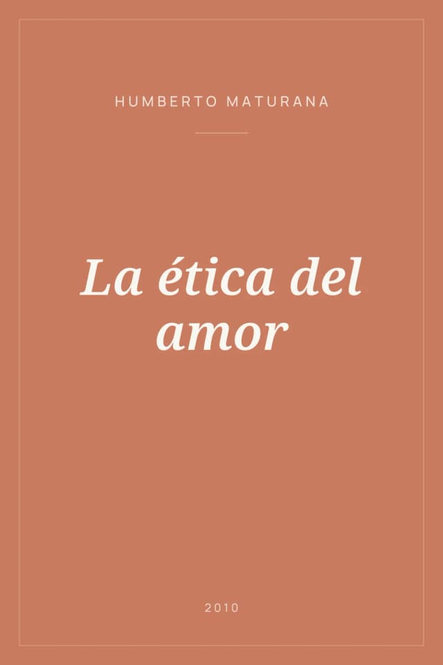 Portada de La ética del amor