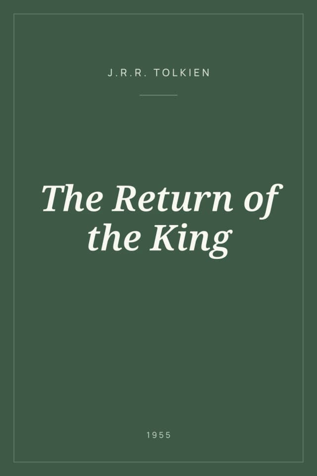 Portada de The Return of the King